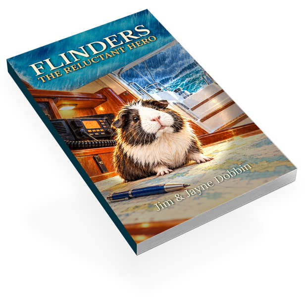 Flinders the reluctant hero, Book 1 — revised version, with its new storm-and-radio cover